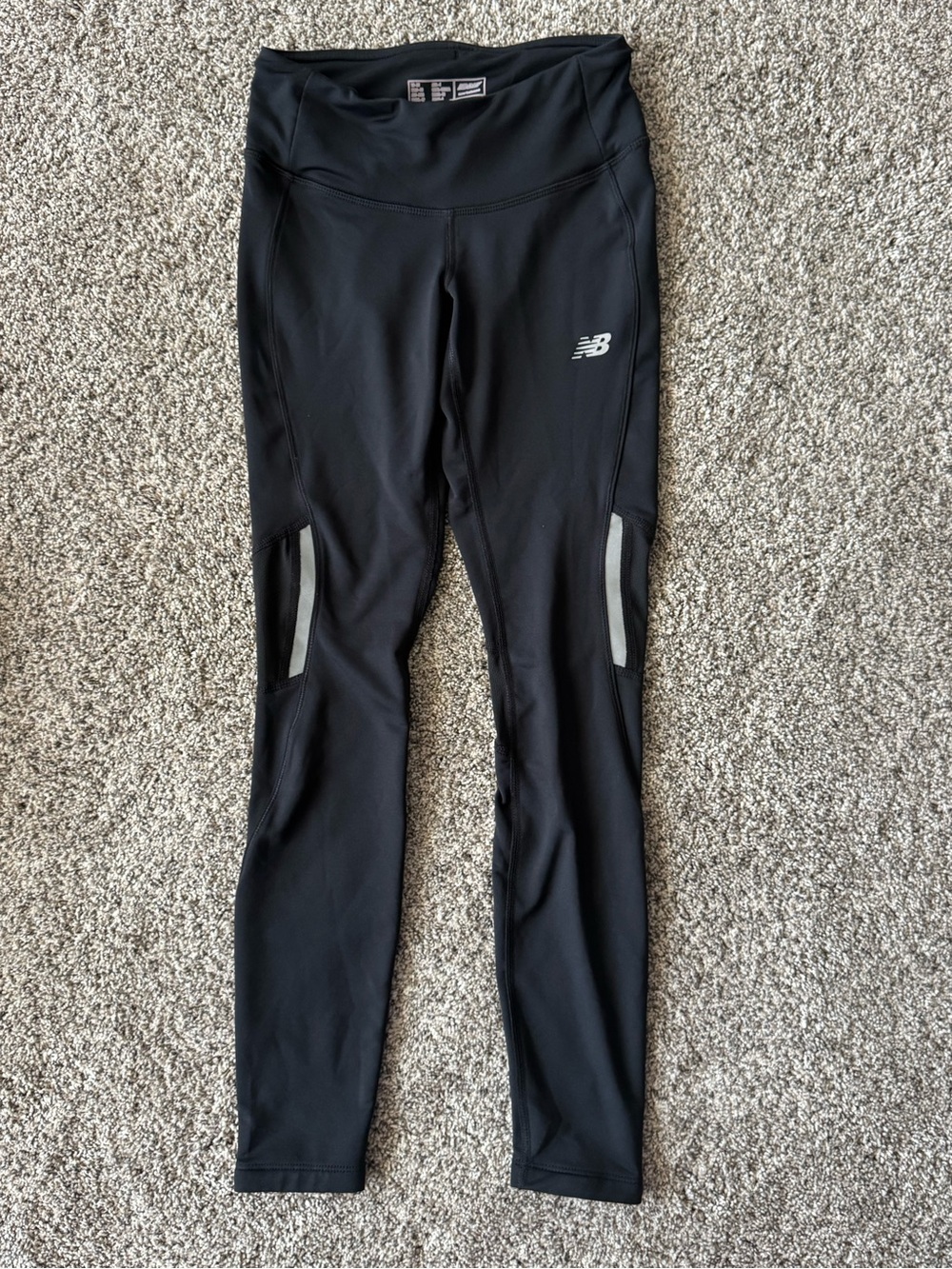 New Balance Black Girls' Reflective Accent Leggings